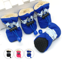 4pcs Antiskid Puppy Shoes Pet Protection Soft-soled Pet Dog Shoes Waterproof  Prewalkers Soft Pet Products Supplies Pet Paw Care
