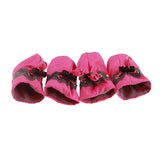 4pcs Antiskid Puppy Shoes Pet Protection Soft-soled Pet Dog Shoes Waterproof  Prewalkers Soft Pet Products Supplies Pet Paw Care