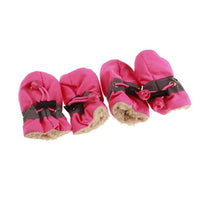 4pcs Antiskid Puppy Shoes Pet Protection Soft-soled Pet Dog Shoes Waterproof  Prewalkers Soft Pet Products Supplies Pet Paw Care
